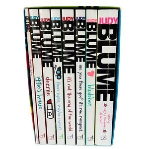 Judy Blume Boxed Set 8 Books Blubber Deenie Freckle Juice Classroom Homeschool